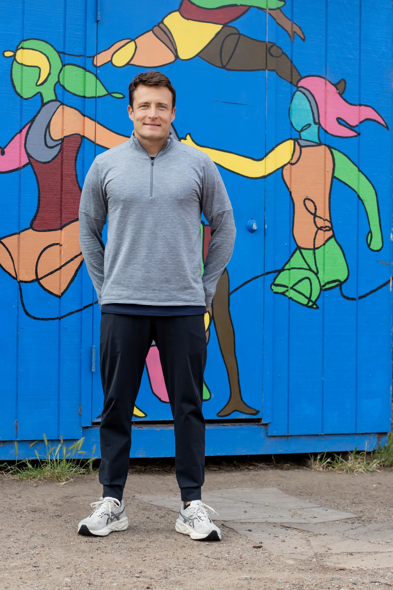 Full-length portrait of Dario in his training gear